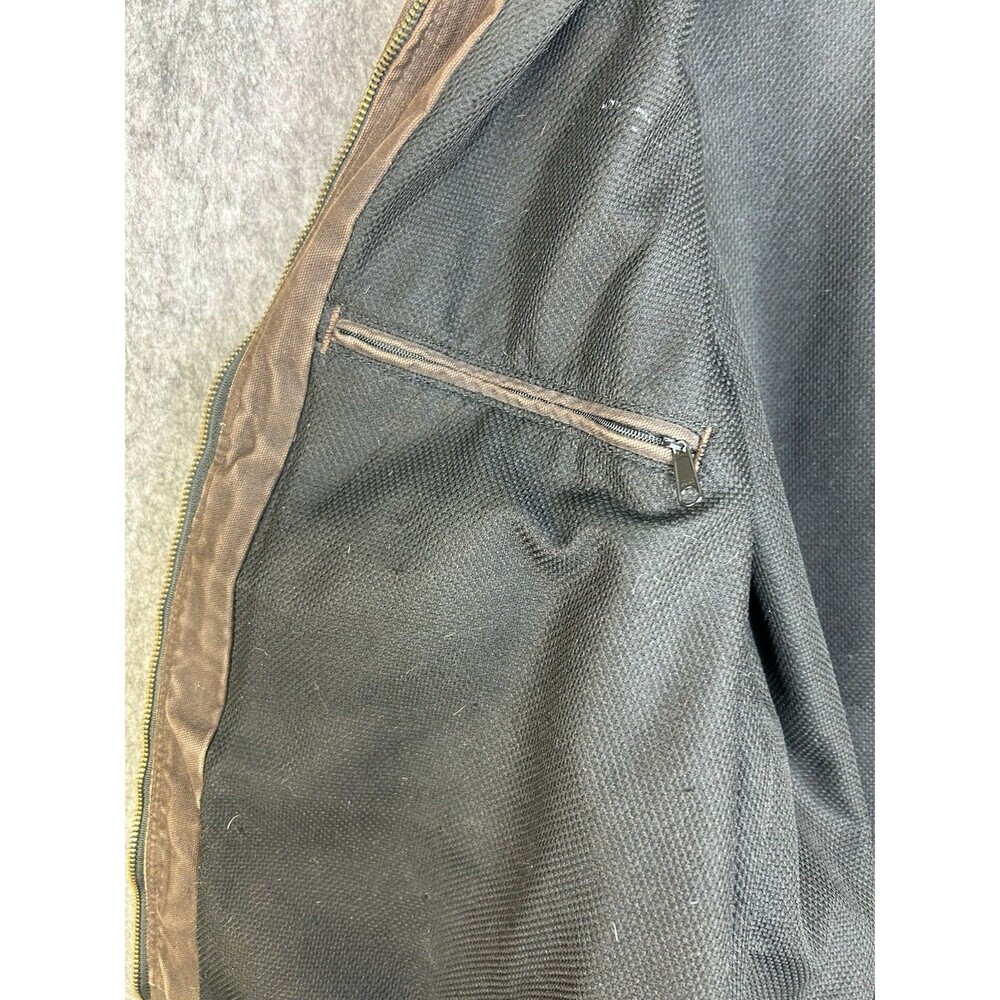 Vintage Carhartt Hooded Zip Up Jacket Mens Large RN# 14806 Brown - Picture 9 of 12